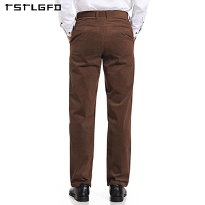 Custom High Quality Vintage <strong>Classic</strong> <strong>Men's</strong> <strong>Corduroy</strong> <strong>Trousers</strong> 100% Organic Cotton Straight Luxury Casual <strong>Corduroy</strong> Pants for <strong>Men</strong> - Product Image 4