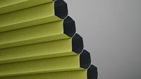 Stores alvéolaires Persilux imperméables 100 % occultants à double couche avec cordon à billes et protection anti-UV pour usage extérieur