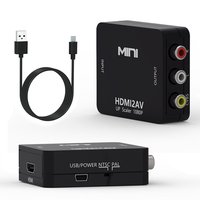 Convertisseur HDMI vers 3 RCA AV 1080P, adaptateur vidéo audio composite CVBS HDMI2AV, plug and play pour magnétoscope, lecteur DVD, console de jeu, ancienne télévision