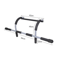 Barra de dominadas de acero para montaje en pared, equipo de gimnasio para entrenamiento de fuerza y ejercicios de dominadas, para uso doméstico