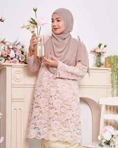 SIPO Eid Fashion Customizable Abaya Baju Kurung Elegant Lace Design Women's <b>Islamic</b> <b>Clothing</b> High Level Traditional Muslim - Product Image 3