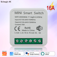 Interrupteur Wifi MINI Tuya 16A DIY, contrôle à distance unidirectionnel, minuterie, relais, automatisation pour la vie intelligente, compatible avec Alexa et Google Home