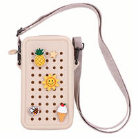 Chinfai Nouveau Sac Bandoulière Mini Imperméable en Silicone Tendance pour Voyage, Sac de Poitrine Croisé pour Téléphone Portable