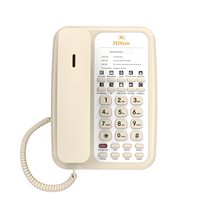 Téléphone fixe de qualité en gros avec téléphone sans carte 10 boutons de numérotation rapide téléphone sans fil fixe pour une utilisation en hôtel