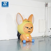 Modèle de personnage de dessin animé gonflable géant personnalisé pour la décoration d'événements en plein air dans les centres commerciaux
