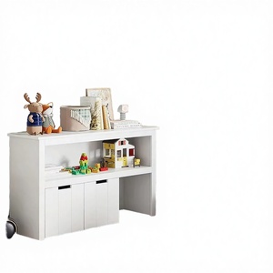 Wholesale Children Playroom Organizer <b>Solid</b> <b>Wood</b> Kindergarten <b>Bookcase</b> Storage Unit - Product Image 3