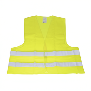 Chaleco de Alta Visibilidad Color Amarillo Fluorescente, Talla 12, Ropa de Seguridad Reflectante - Product Image 2