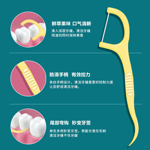 Cure-dents en forme de cœur, 100 pièces, saveur pamplemousse, fil fin haute résistance, soins bucco-dentaires - Product Image 5