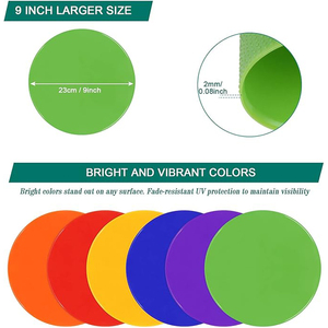 Cône d'agilité souple antidérapant marqueurs d'entraînement d'agilité points de sol cônes de terrain plats pour le football football basket-ball - Product Image 3