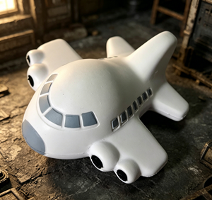 Wholesale Trending White Airplane Squishy Toy Soft PU Slow <b>Rebound</b> 10cm Stress Relief Gifts for Kids 14 Years & up - Product Image 4