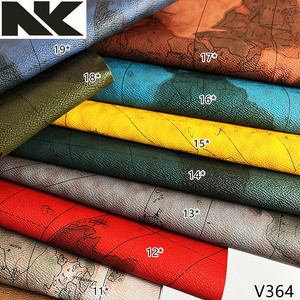 Cuir artificiel en PVC <span class=keywords><strong>V364</strong></span> Vintage World Map adapté aux sacs, sacs à main, ceintures et chaussures - Product Image 4