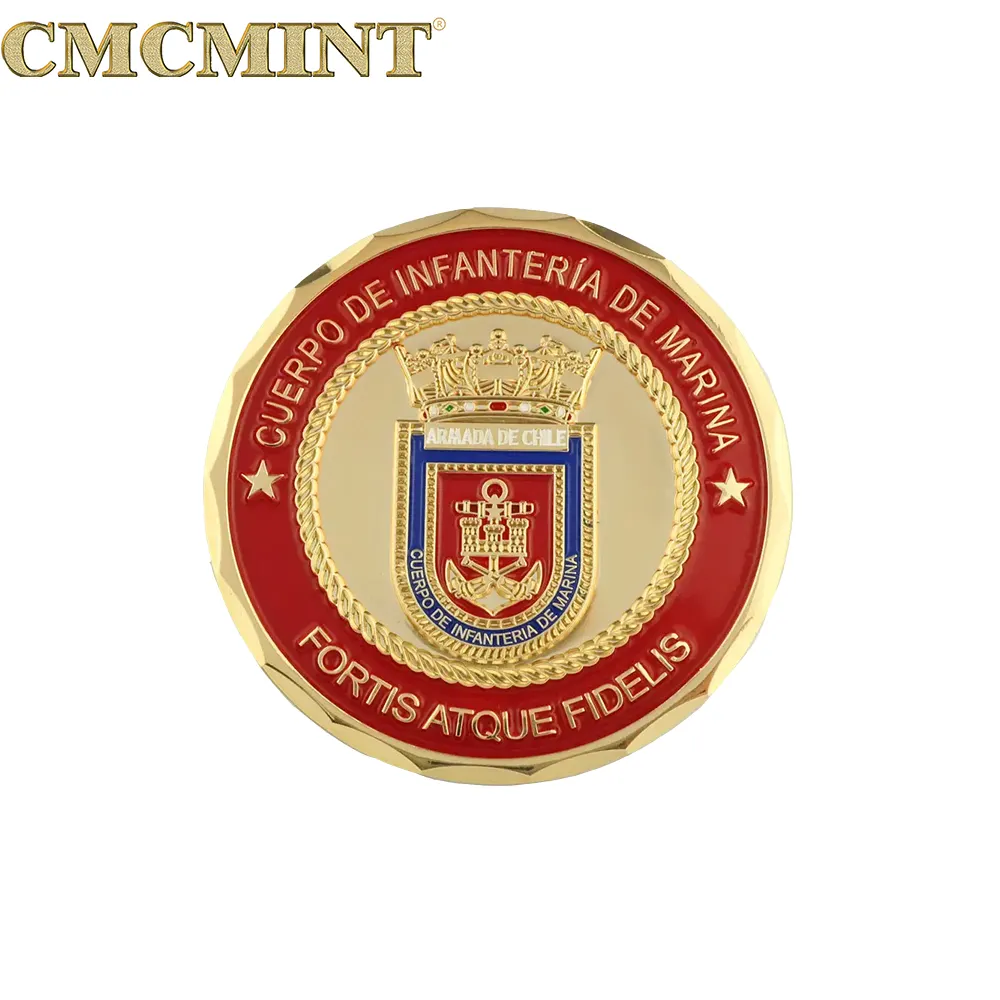 2 lado logotipo antigo cobre chapeado lembrança moedas carteira Custom Made Collectible Challenge Coin