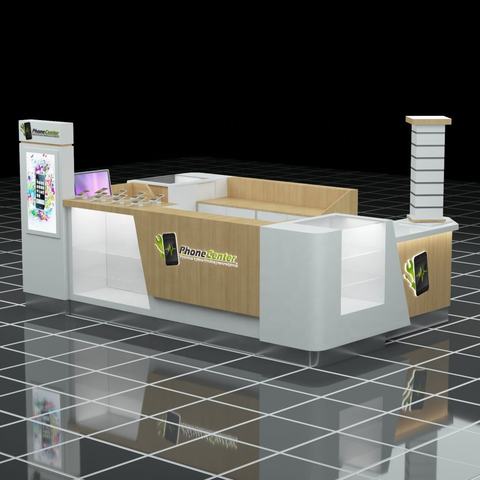 2022 Hot Sale Display Furniture High Quality Cell Phone Booth showcase Rack