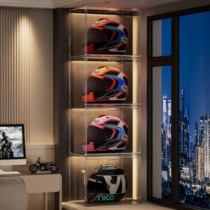 Boîte de <span class=keywords><strong>rangement</strong></span> transparente acrylique pliable de haute qualité pour sacs à main casque en plastique figurines de basket-ball pour vitrine <span class=keywords><strong>Lego</strong></span> - Product Image 5