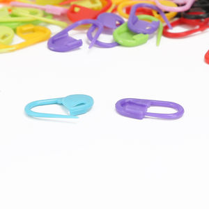 JP בעבודת יד סריגה צמר סימן כלי פלסטיק בטיחות פין צבעוני נעילת סטיץ סמני סרוגה תפס קליפ - Product Image 4