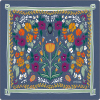 Tapis de table de mahjong série M192 avec motif peint coloré, housse de table antidérapante pour jeu de table et cadeau