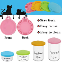 Couvercles de casseroles de cuisine en silicone écologiques sans BPA, réutilisables, universels, avec logo personnalisé en couleur pour chats et chiens BHD