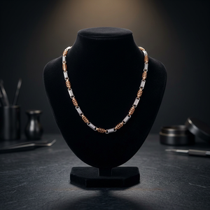 Collier élégant en argent Satva avec finition rhodiée pour un usage quotidien unisexe, les événements sociaux et les accessoires de mode - Product Image 3