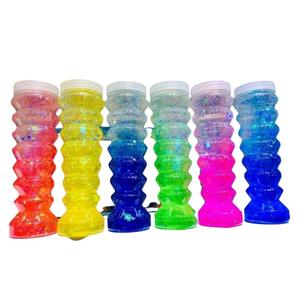 สไลม์ยอดนิยม รูปทรงเล็บแมว เอวใหญ่ สีลูกกวาดสองสี สไลม์ DIY สีสันสดใส เนื้อคริสตัล สำหรับเด็กชายและเด็กหญิง - Product Image 1