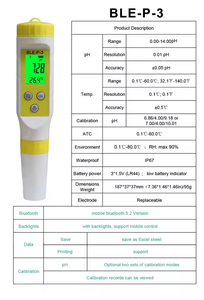 Le plus récent <span class=keywords><strong>testeur</strong></span> numérique <span class=keywords><strong>PH</strong></span>/TEMP 2-en-1 dispositif de qualité de l'eau d'affichage à LED avec <span class=keywords><strong>PH</strong></span> mètre à dents bleues pour aquarium de <span class=keywords><strong>piscine</strong></span> - Product Image 5