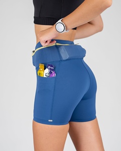 Shorts <span class=keywords><strong>de</strong></span> <span class=keywords><strong>compression</strong></span> personnalisés pour femmes, légers, anti-humidité, avec poche intégrée pour téléphone, OEM/ODM - Product Image 6