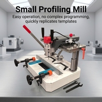 Machine de fraisage manuelle pour le découpage de trous de serrures dans les profilés de portes et fenêtres en aluminium