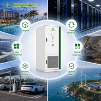 Armoire de stockage d'énergie intégrée à refroidissement liquide 261 kWh ESS, onduleur hybride 125 kW, LiFePO4 commercial hors réseau 314 Ah