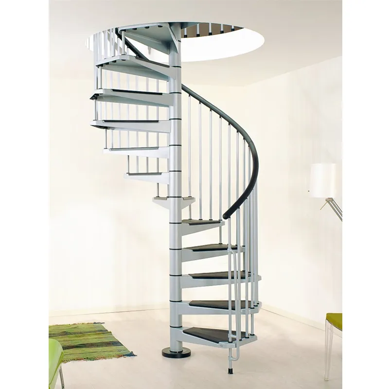 Top 1 Modern Handrail Designs Stainless Steel Spiral Stairs Interior Staircase With Tread