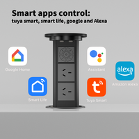Prise électrique pop up pour cuisine prise pop up audio avec type A et type C avec chargeur sans fil