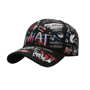 Casquette de baseball d'extérieur unisexe réglable avec lettres graffiti pour le sport et les voyages - Product Image 2