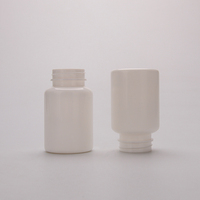 Médecine 75ml 100ml HDPE PCR sain OEM blanc grande quantité en plastique médical vide vitamine pilule capsule bouteille avec bouchon CRC