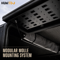 Coque de camionnette pour pick-up, coque rigide avec intérieur moquetté et porte-bagages de toit