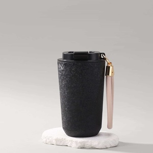 European-style Stainless Steel Double Wall Vacuum Insulated <b>Coffee</b> Mug Smart Temperature Display Portable Leak-proof Business - Product Image 4