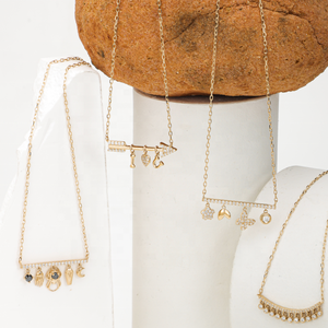 Cực 9kt/10kt/14kt/18kt Rắn Vàng Thanh Với Hoa, Cỏ, Bướm, Vòng Dangle Mặt Dây Chuyền Vòng Cổ Đồ Trang Sức Mỹ - Product Image 3