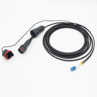 Cable de Conexión Compatible Fullaxs IP68 Resistente al Agua SM (OS2) LSZH Óptico LC a LC FTTA RRU POE GSM