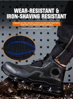 Bottes de travail pour hommes de haute qualité, anti-écrasement, résistantes aux perforations, embout en plastique, toutes saisons, antistatiques, impression offset sur le dessus