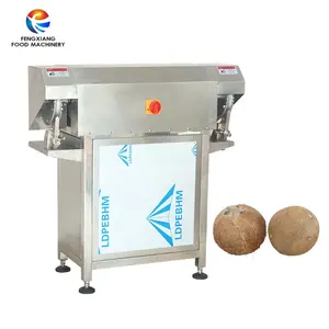 Industrial coconut peeling, shelling, cutting, cleaning and drying machine processing line