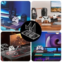 Soporte de Exhibición Universal de Acrílico Transparente de 2 Estilos para Controles de Juegos de Mesa, para PS4, PS5, Switch, Auriculares, Gamepads, Soporte Antipolvo