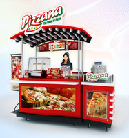 Vente chaude pizza kiosque boulangerie stand collation boisson kiosque hot dog chariot nourriture stand vente