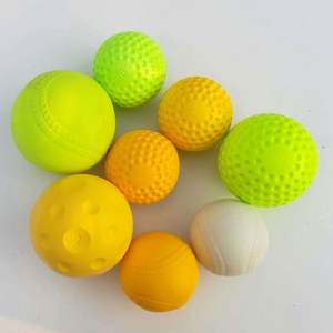 Ningyue Haute Qualité 9 pouces 5 OZ Balle de baseball d'entraînement à surface alvéolée, noyau solide en PU, antidérapante, durable, avec logo personnalisé, pour usage neutre - Product Image 6
