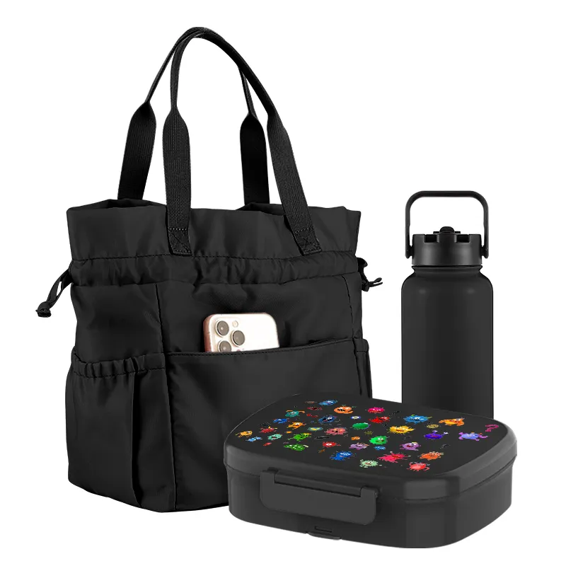 Wholesale ODM Design Fashion Eco Friendly Plastic Bento Box Lunch Bag for Adult