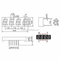 Ultra Bright 0.28 Inch 4 Digits Red 7 Segment Led Display Digital Tube Common Cathode Anode 2489as for Arduino Diy Project