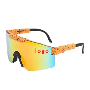 2024 Polarized Cycling Sunglasses Photochromic Lens Big Frame Custom Youth Sport Sunglasses For Women And Men