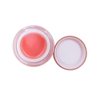 Baume à lèvres rose hydratant végétalien de soin de la peau coréen en marque privée, baume à lèvres naturel aux fruits