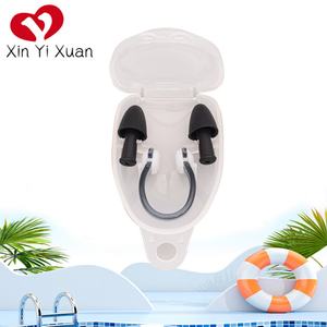 Set de Tapones para Oídos Tipo Bala con Clip Nasal Ovalado, Silicona, Impermeables, para Adultos, Accesorios para Gafas de Natación, para Uso Deportivo - Product Image 4