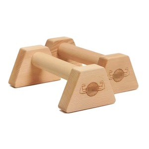Soporte de madera para flexiones, de roble macizo, antideslizante, para equipo de fitness en casa. - Product Image 5