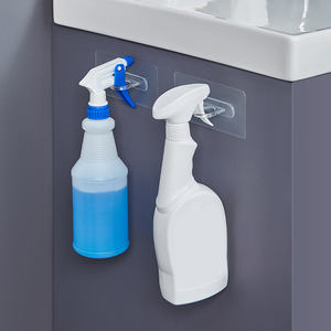 Estante multifuncional para botellas de plástico, gancho de almacenamiento de gel y champú montado en la pared para uso en baño y cocina - Product Image 6