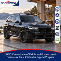 Jantes forgées monobloc multi-rayons de luxe 22 23 24 pouces noir brillant 5x112 pour BMW X7 M60i xDrive40i