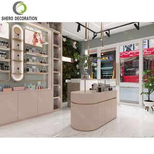 ตู้โชว์น้ำหอมทำจากไม้สำหรับร้านค้าเครื่องสำอาง - Product Image 4