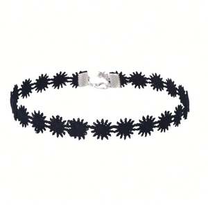 Collar Gótico Elástico de Encaje Negro Retro Estilo Henna Boho para Venta al por Mayor - Product Image 6